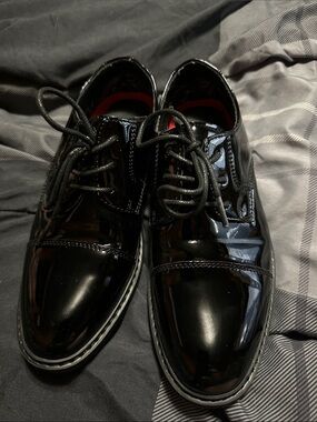 Boys Black Patent Leather Dress Shoes
